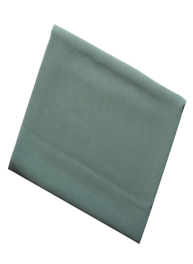 HURESON Chiffon Hijab with Undercap Solid Color Muslim Hijabs Scarf Head Wraps Long Hijabs For Women (Green) - Image 3